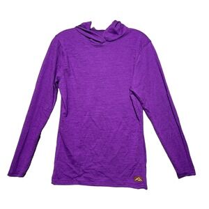 Appalachian Gear Co Alpaca Tencel Hoodie Women's XS Purple USA Peruvian Alpaca